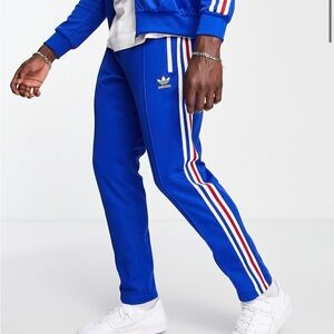 Adidas originals three stripe Beckenbauer sweatpants royal blue
